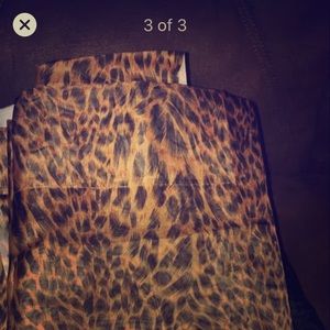 Sheer leopard curtain